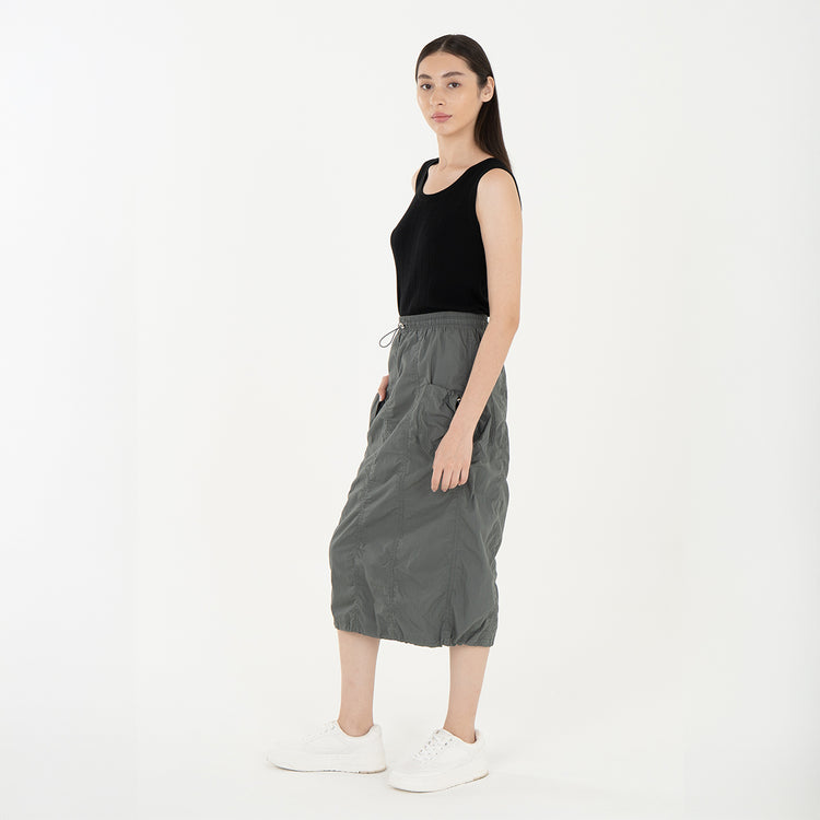 Utility Cargo Midi Skirt