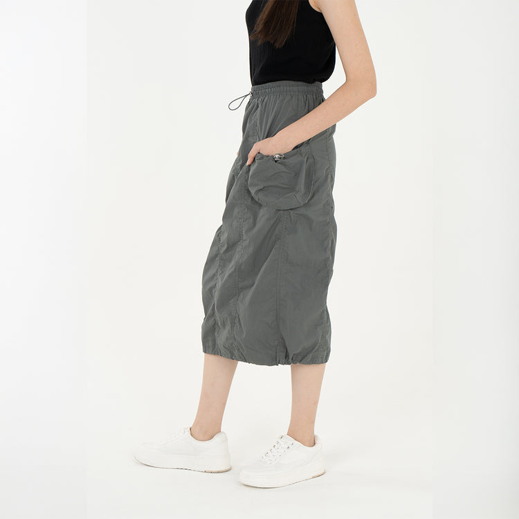 Utility Cargo Midi Skirt