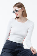 Ribbed Cropped Sweater