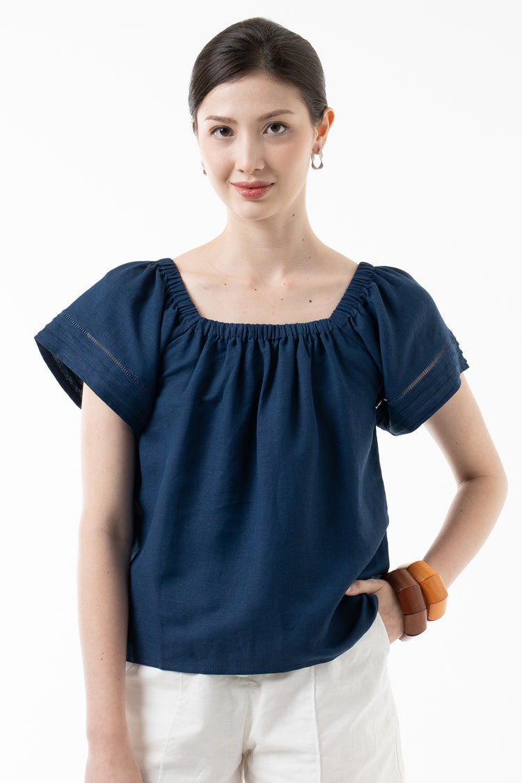 Boho Breeze Peasant Top