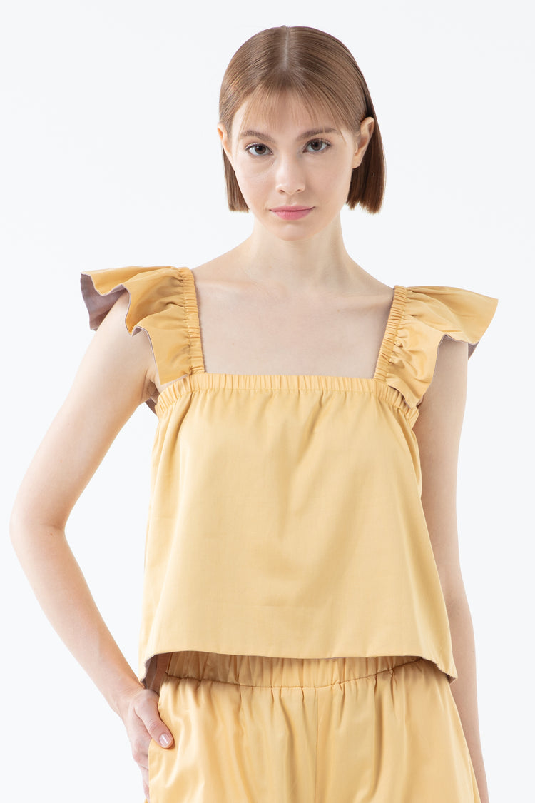 Light Taupe/Powder Yellow