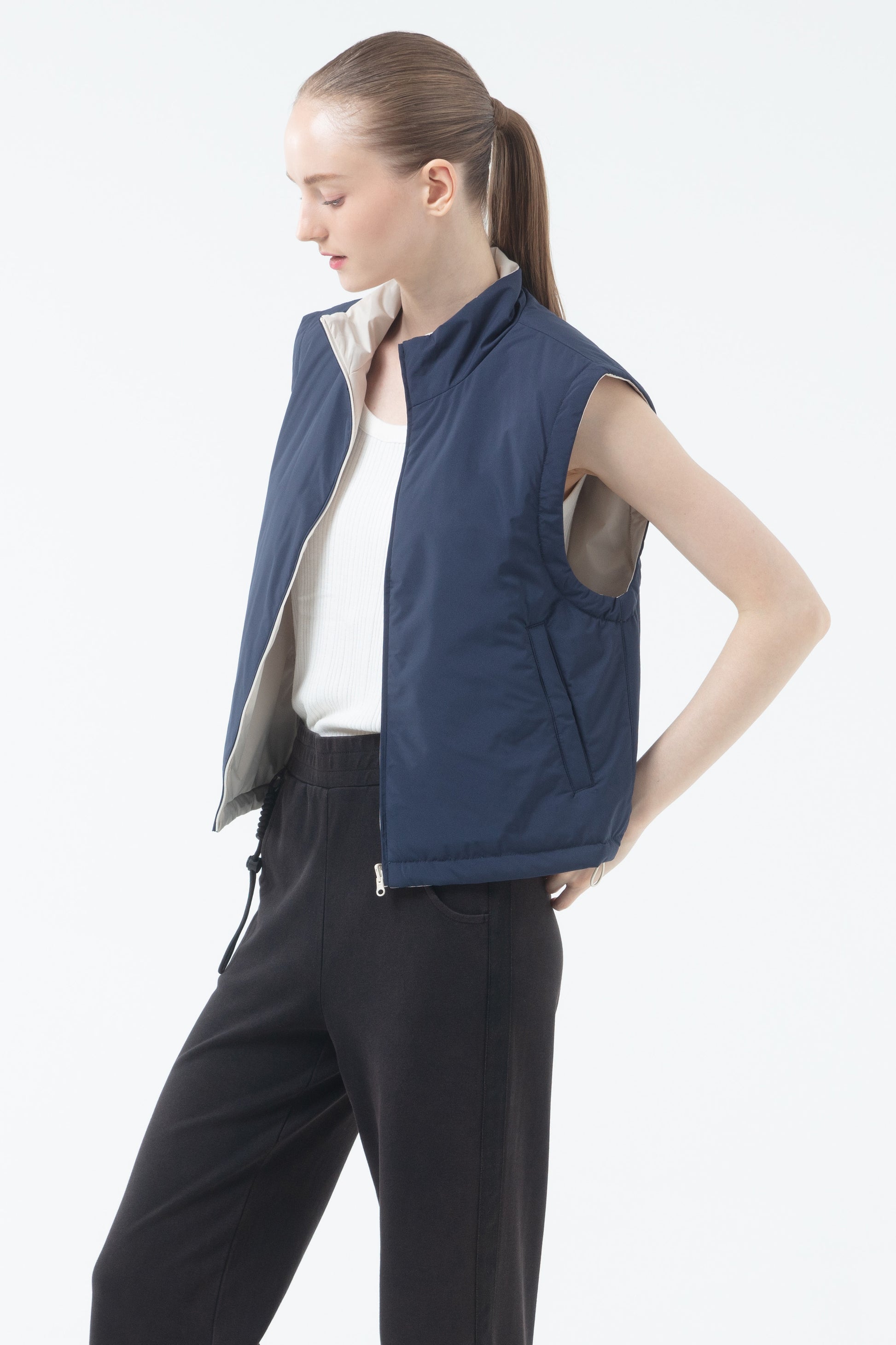 Midnight Blue - Ivory