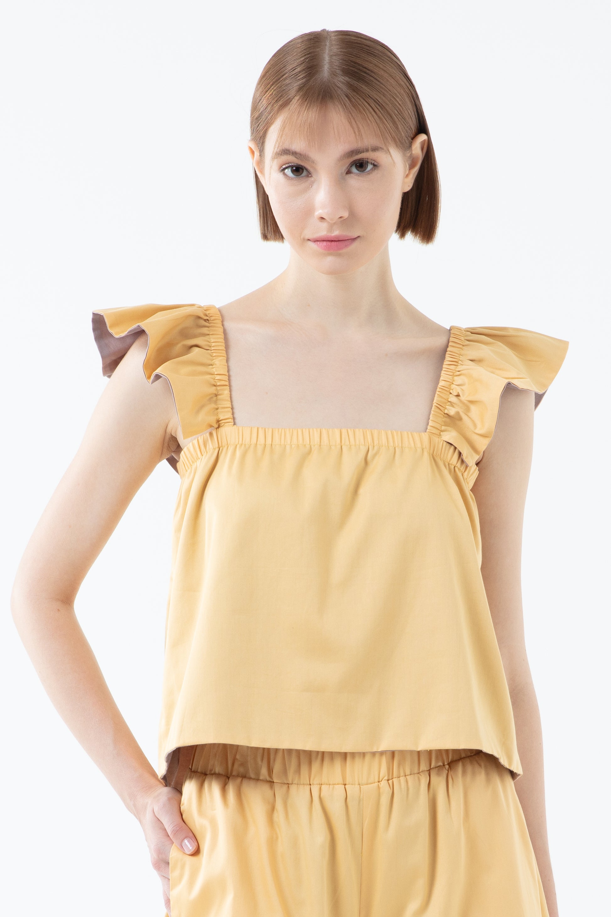 Light Taupe/Powder Yellow