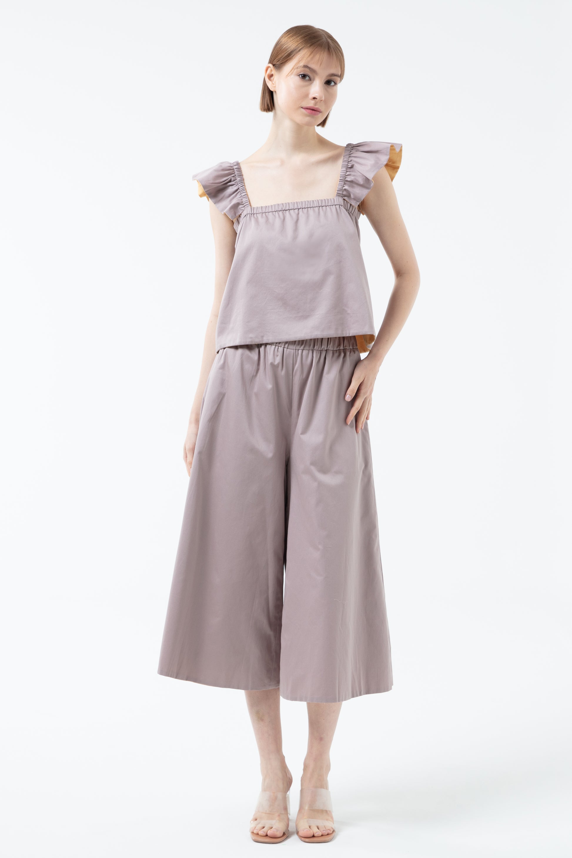 Light Taupe/Powder Yellow